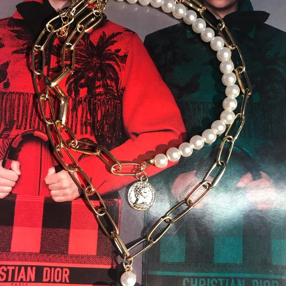 🌟 Fashion Faux Pearl Set of Two Necklaces